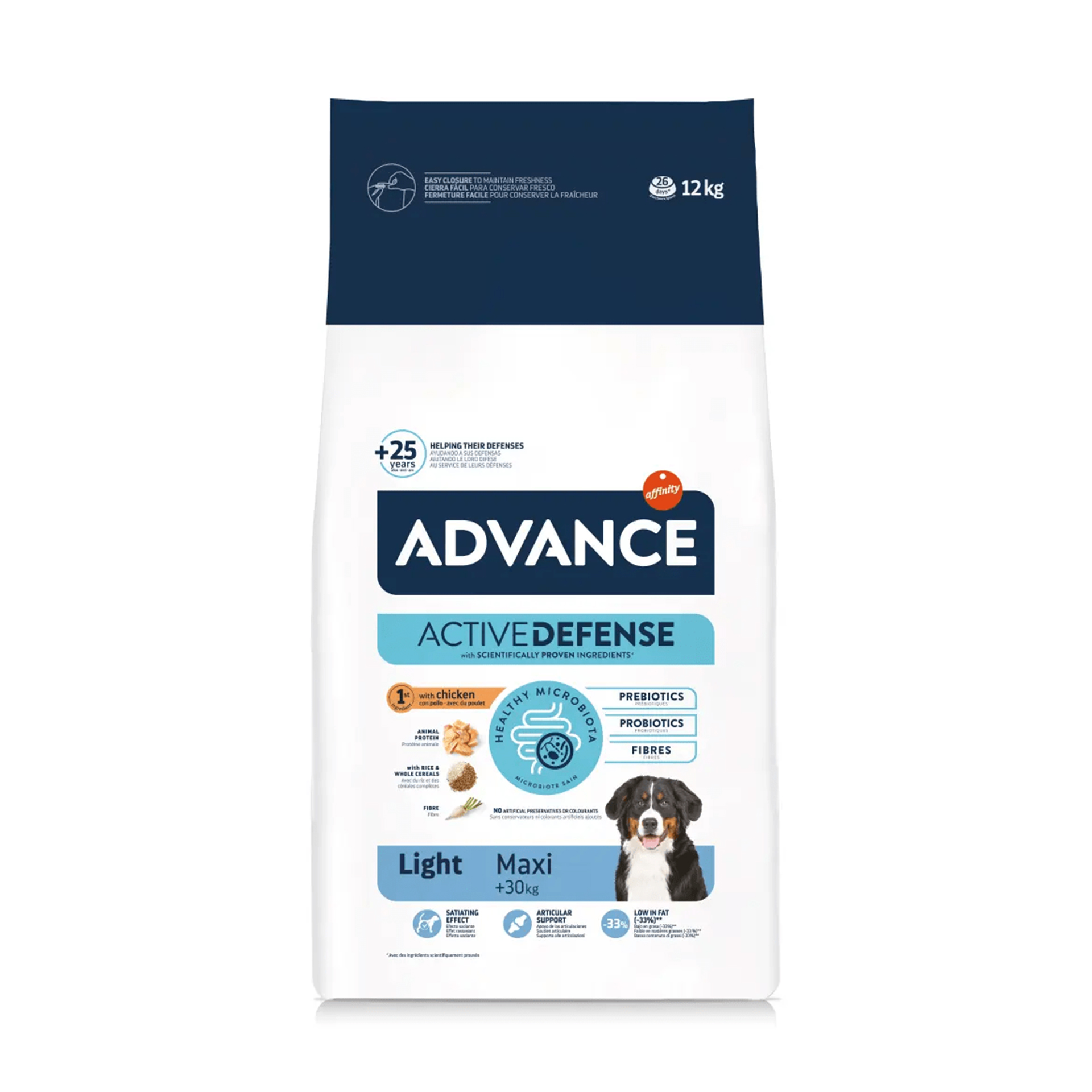 ADVANCE CAO MAXI LIGHT FRANGO - 12KG