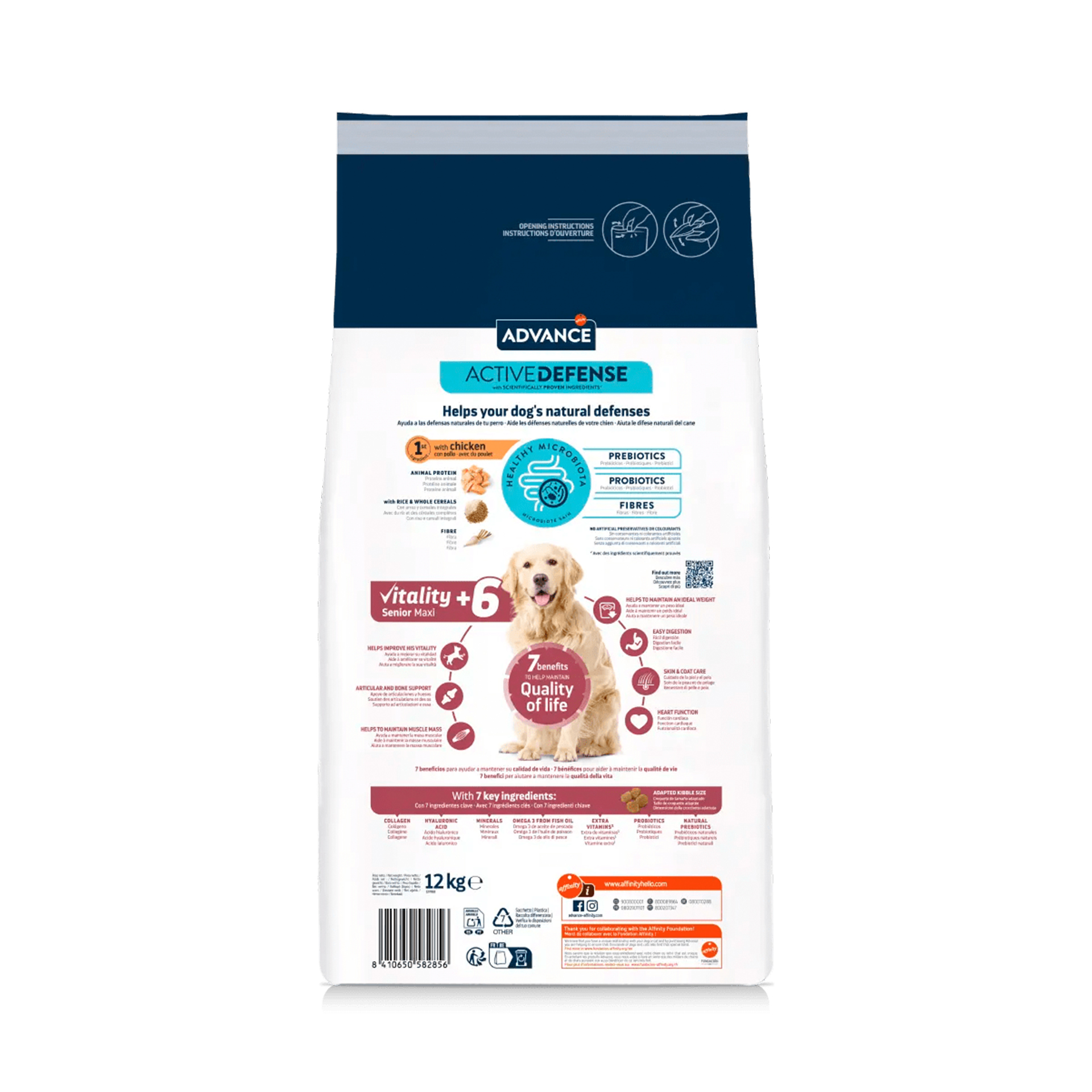 ADVANCE CAO MAXI SENIOR FRANGO - 12KG