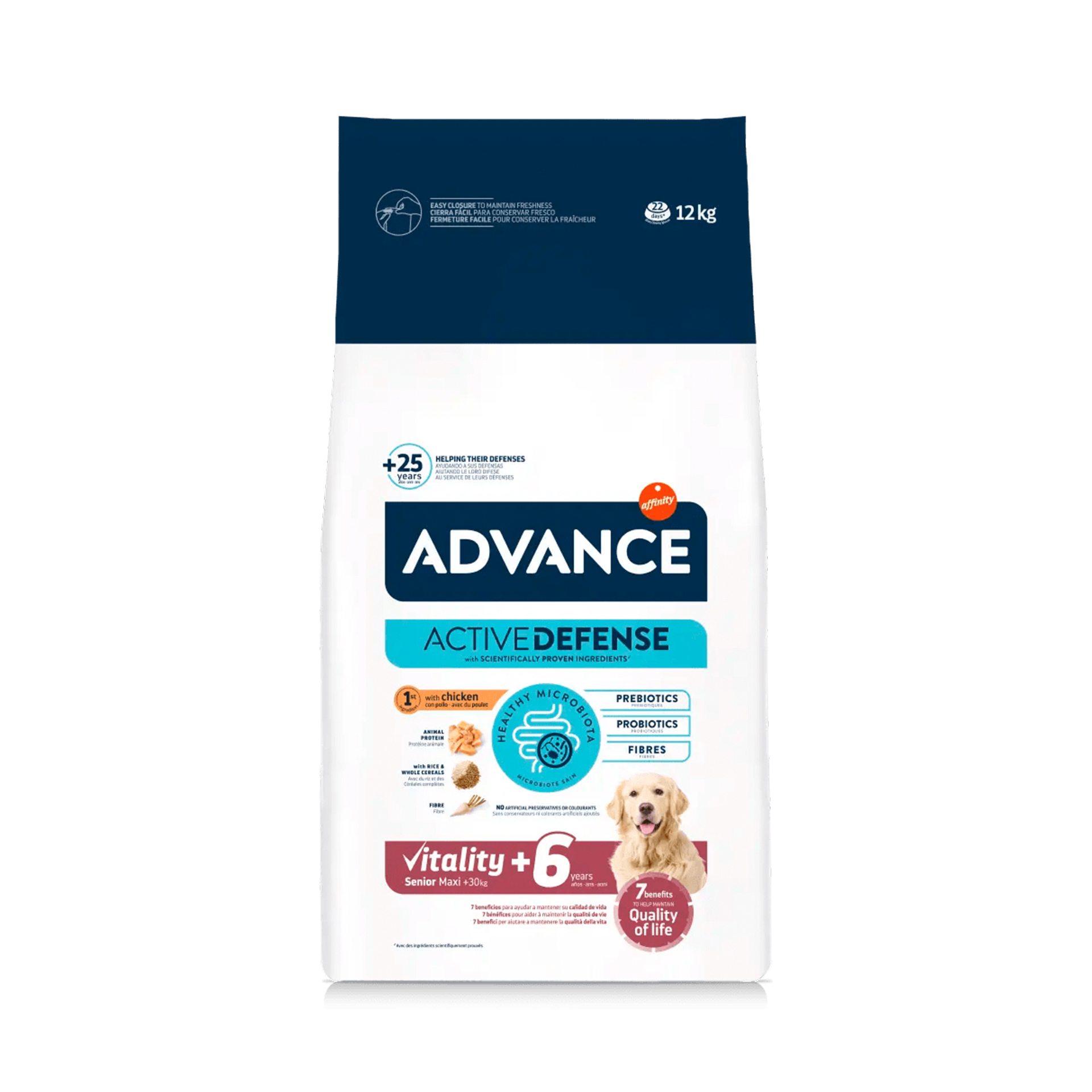 ADVANCE CAO MAXI SENIOR FRANGO - 12KG