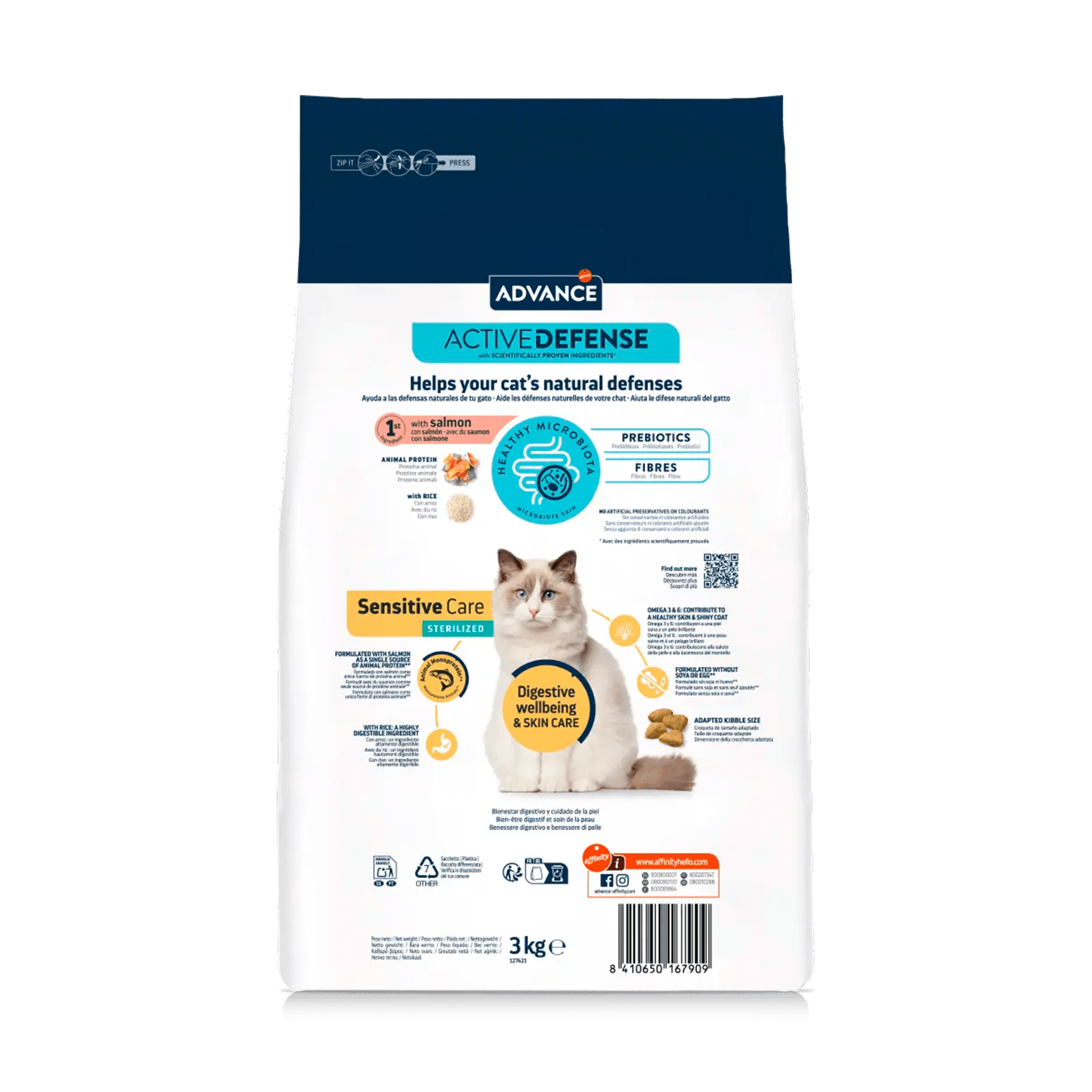 ADVANCE GATO STERILIZED SENSITIVE SALMAO