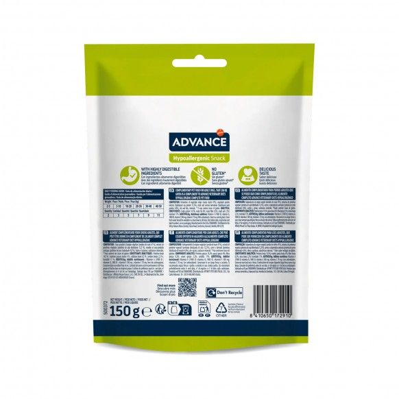 ADVANCE CAO SNACKS HYPOALERGENIC - 150GR