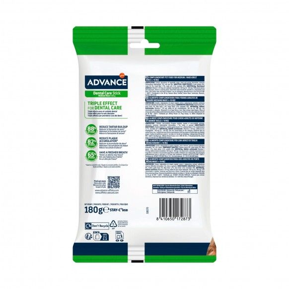 ADVANCE CAO SNACKS DENTAL CARE - 180GR