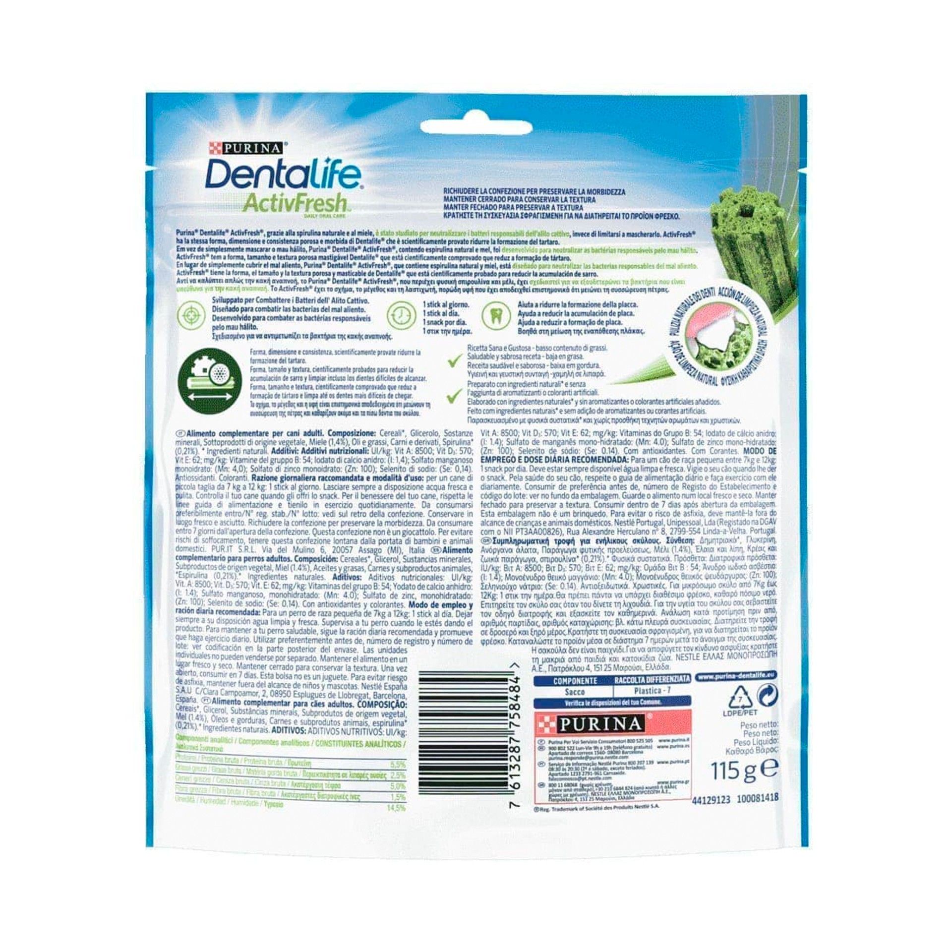 DENTALIFE ACTIVE FRESH SMALL - 115GR