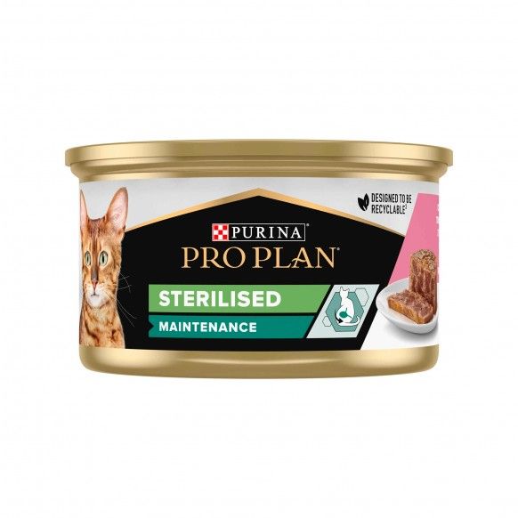 PRO PLAN STERILIZED SALMAO E ATUM (TERRINE) - 85GR