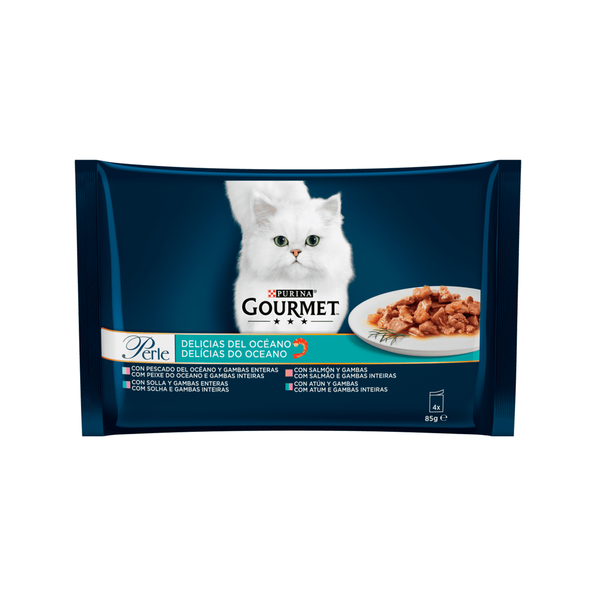 GOURMET PERLE FINOS PEDAÇOS OCEANO - 4X85GR