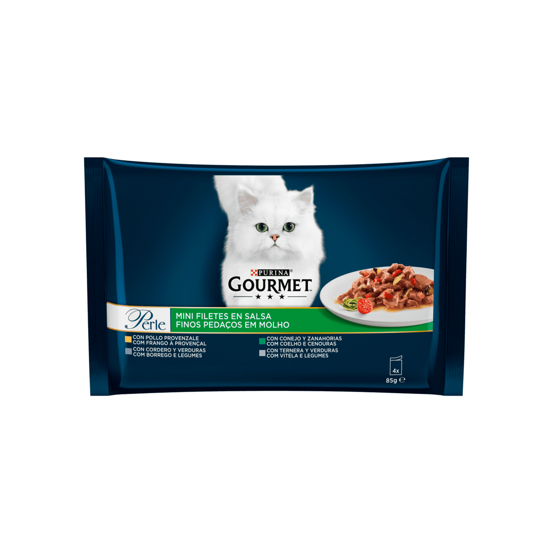 GOURMET PERLE FINOS PEDAÇOS LEGUMES - 4X85GR