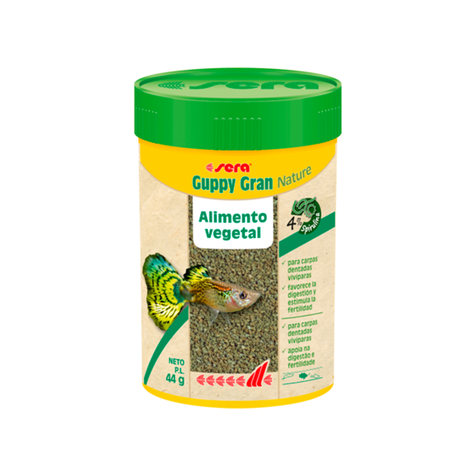 ALIMENTO P/ GUPPY GRAN NATURE - 44GR
