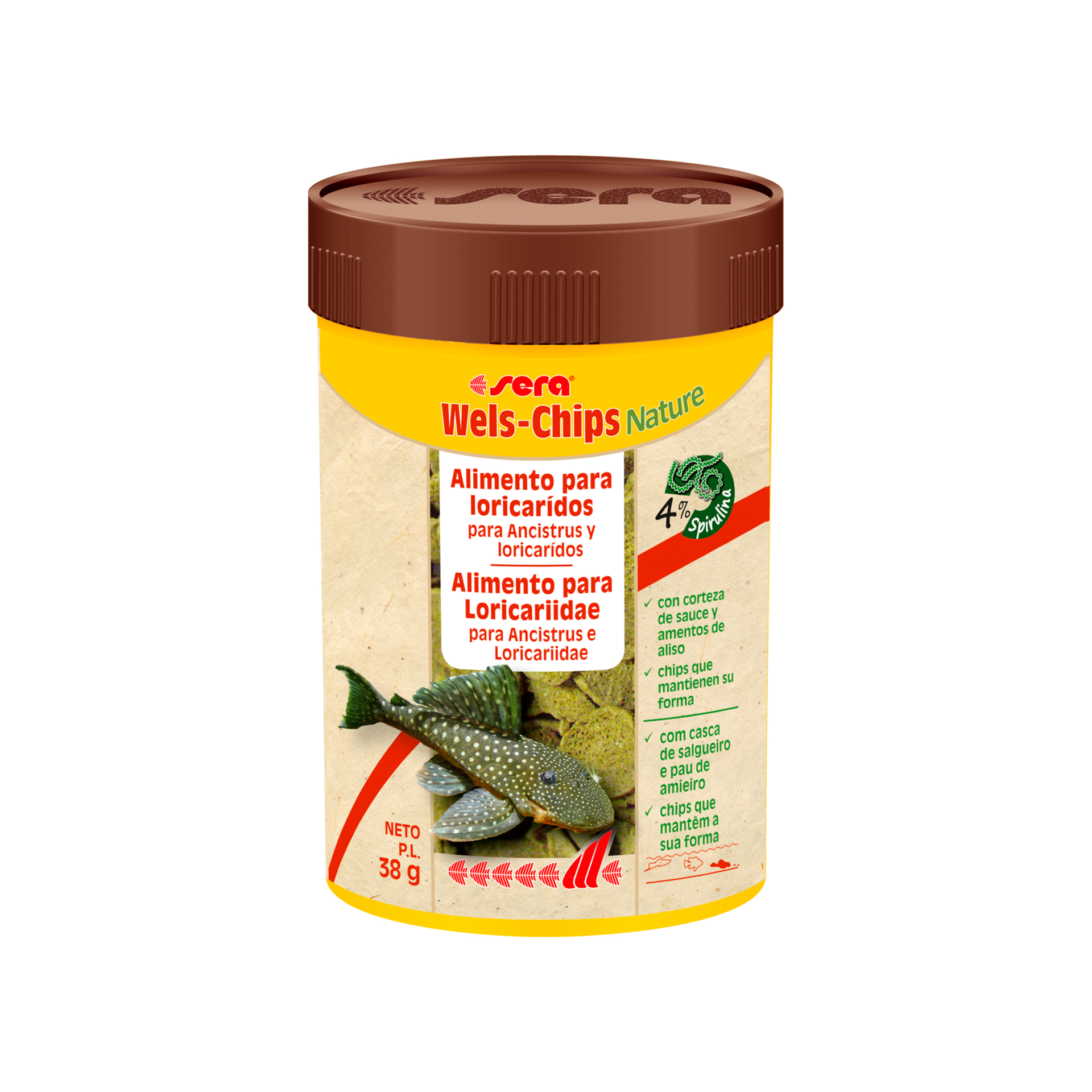 ALIMENTO P/ ANCISTRUS WELS-CHIPS NATURE - 38GR