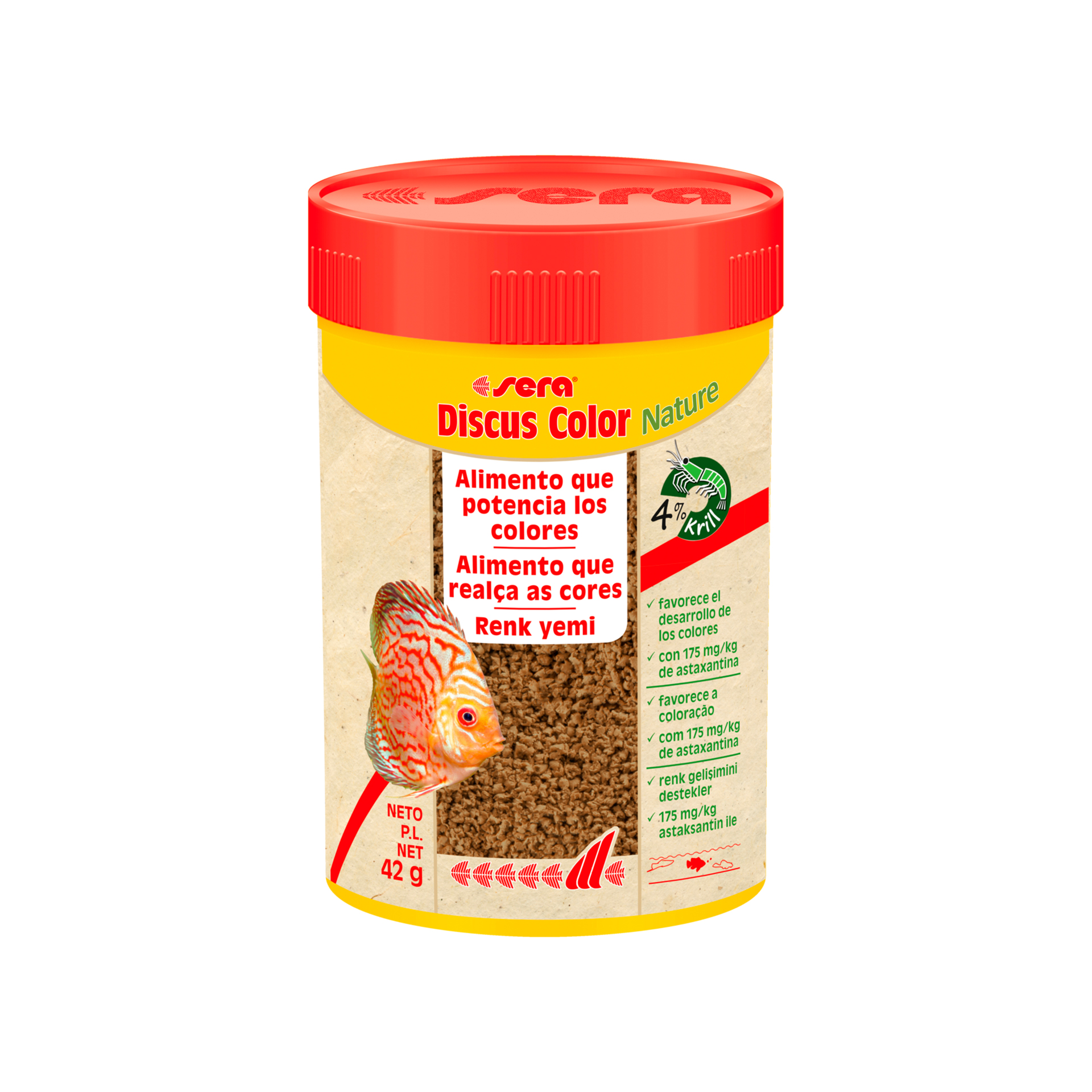 ALIMENTO P/ PEIXES-DISCO COLOR NATURE - 42GR