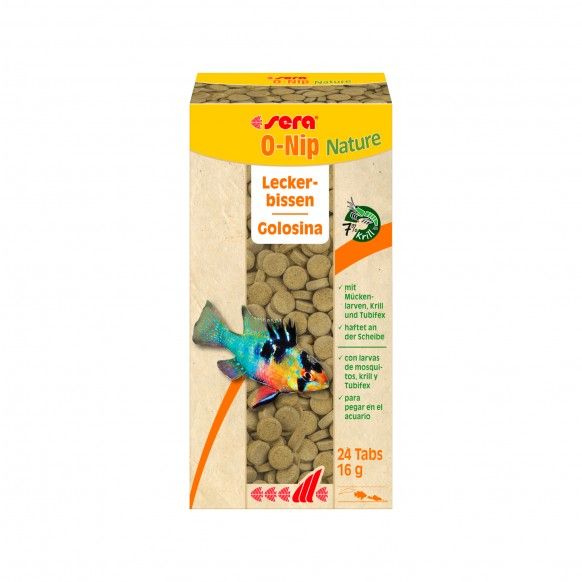 ALIMENTO P/ PEIXES O-NIP NATURE TABS - 24UN