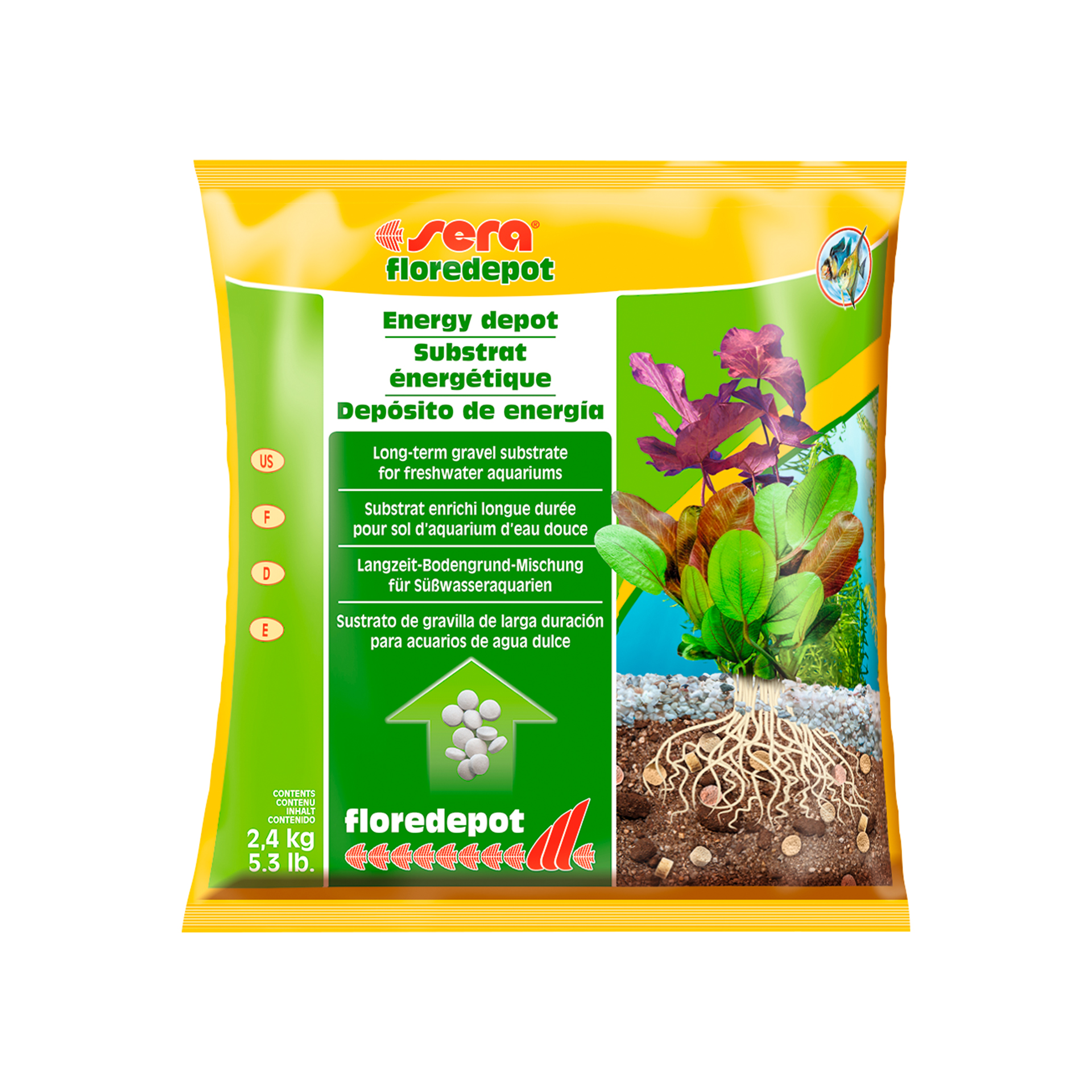SUBSTRATO P/ AQUARIO FLOREDEPOT - 2.4KG