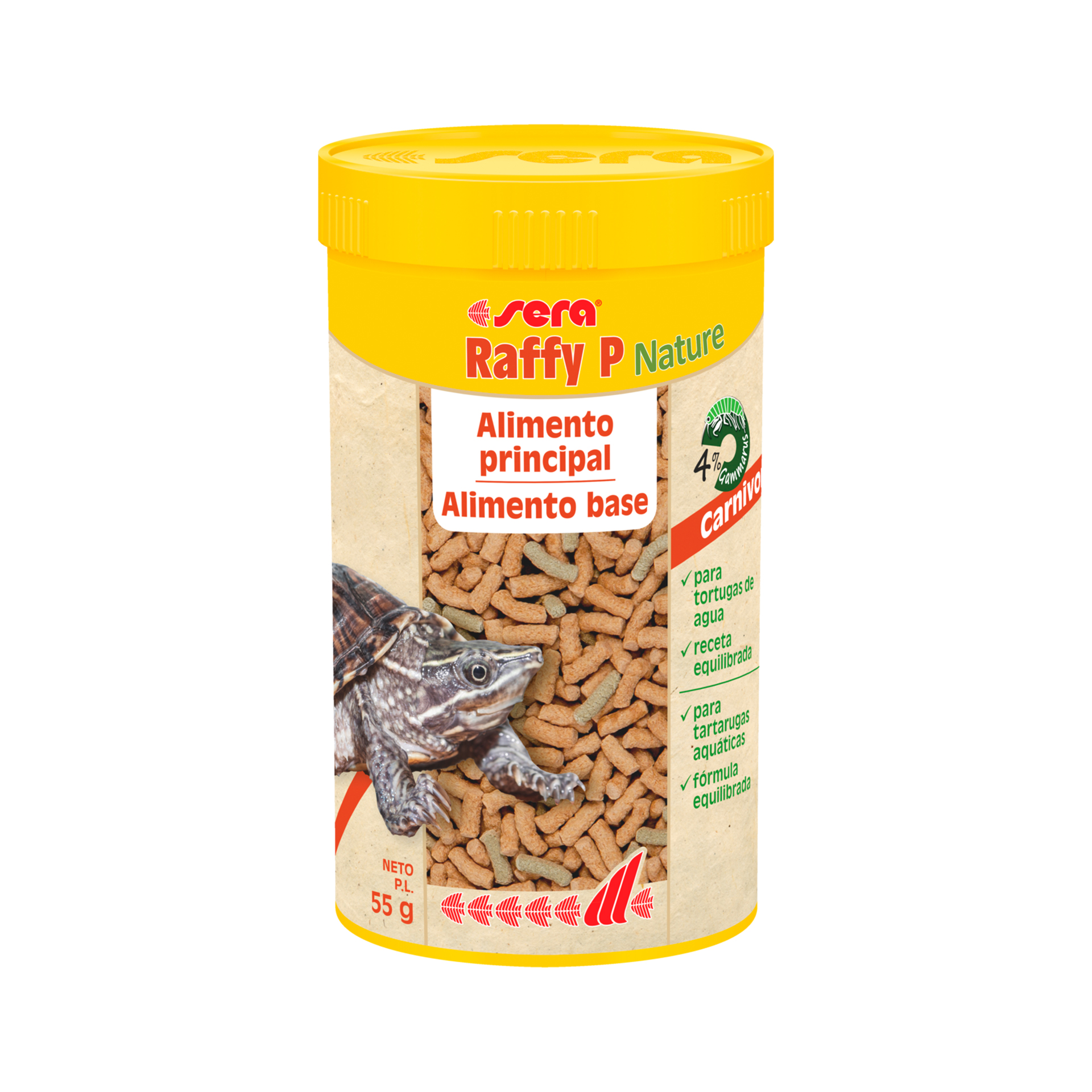 ALIMENTO P/ TARTAGURAS RAFFY P NATURE - 55GR