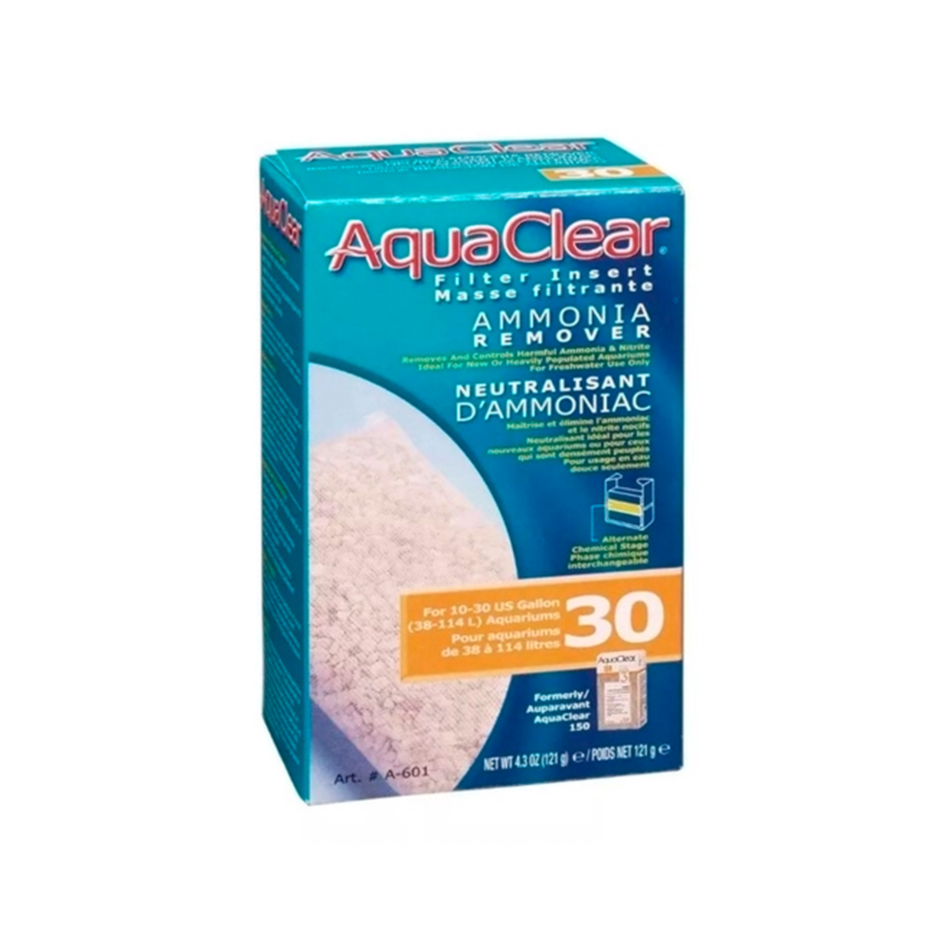 MASSA FILTRANTE ANTI AMONIA P/ AQUACLEAR 30
