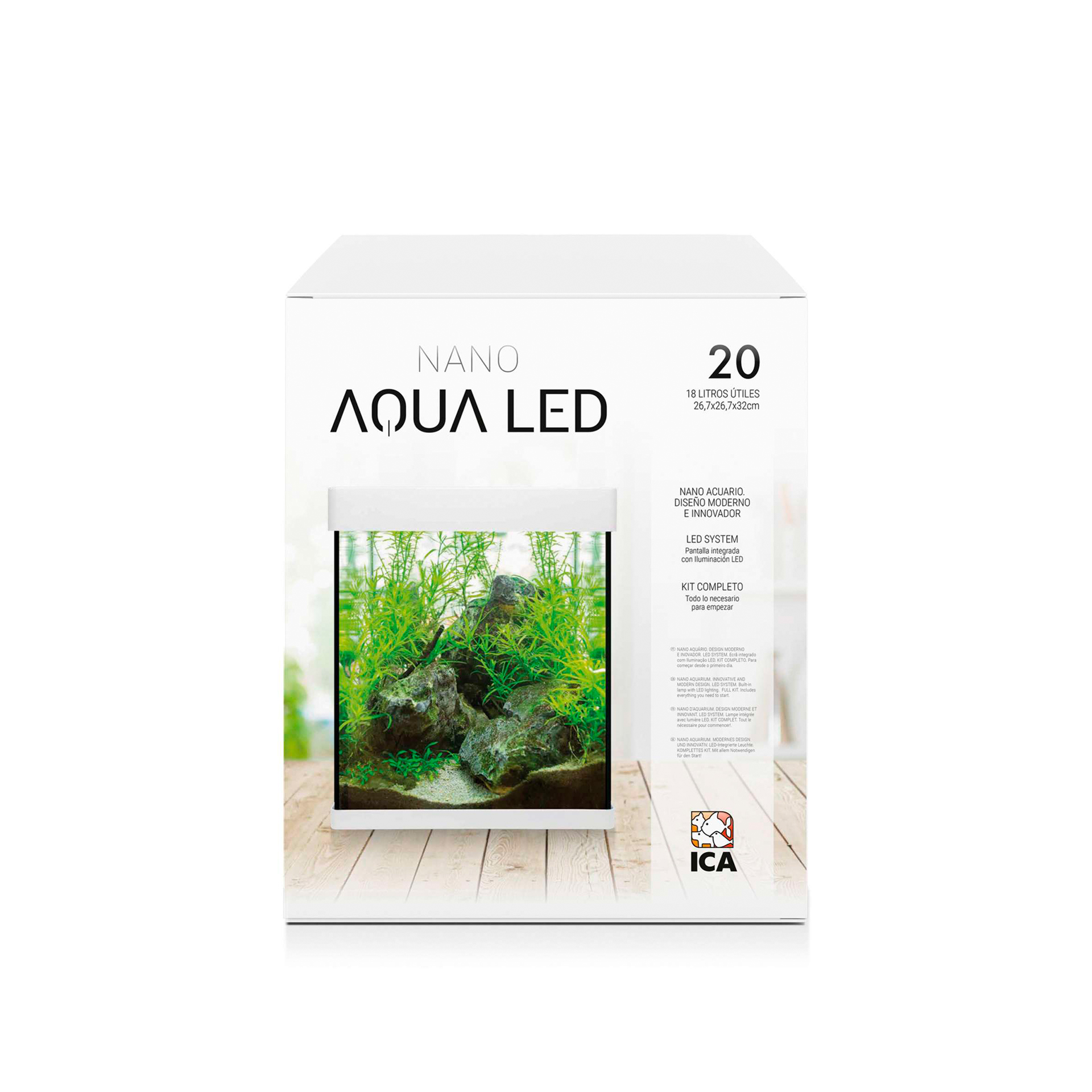AQUARIO KIT NANO C/ FILTRO INTERIOR - 20LT
