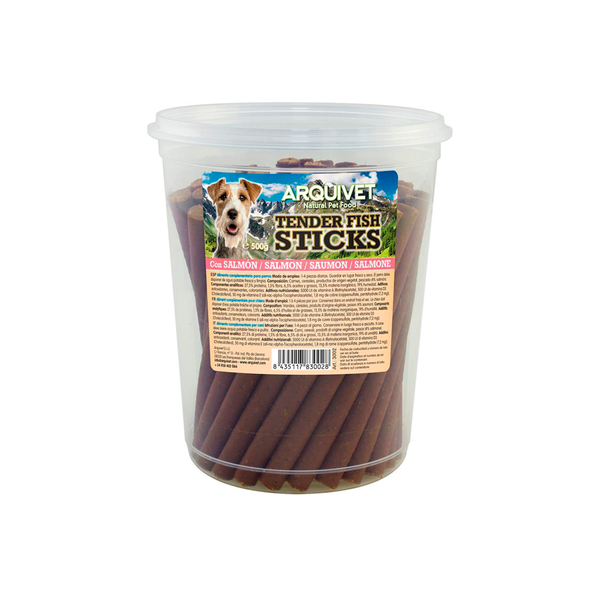 STICKS MACIOS SALMAO - 500GR