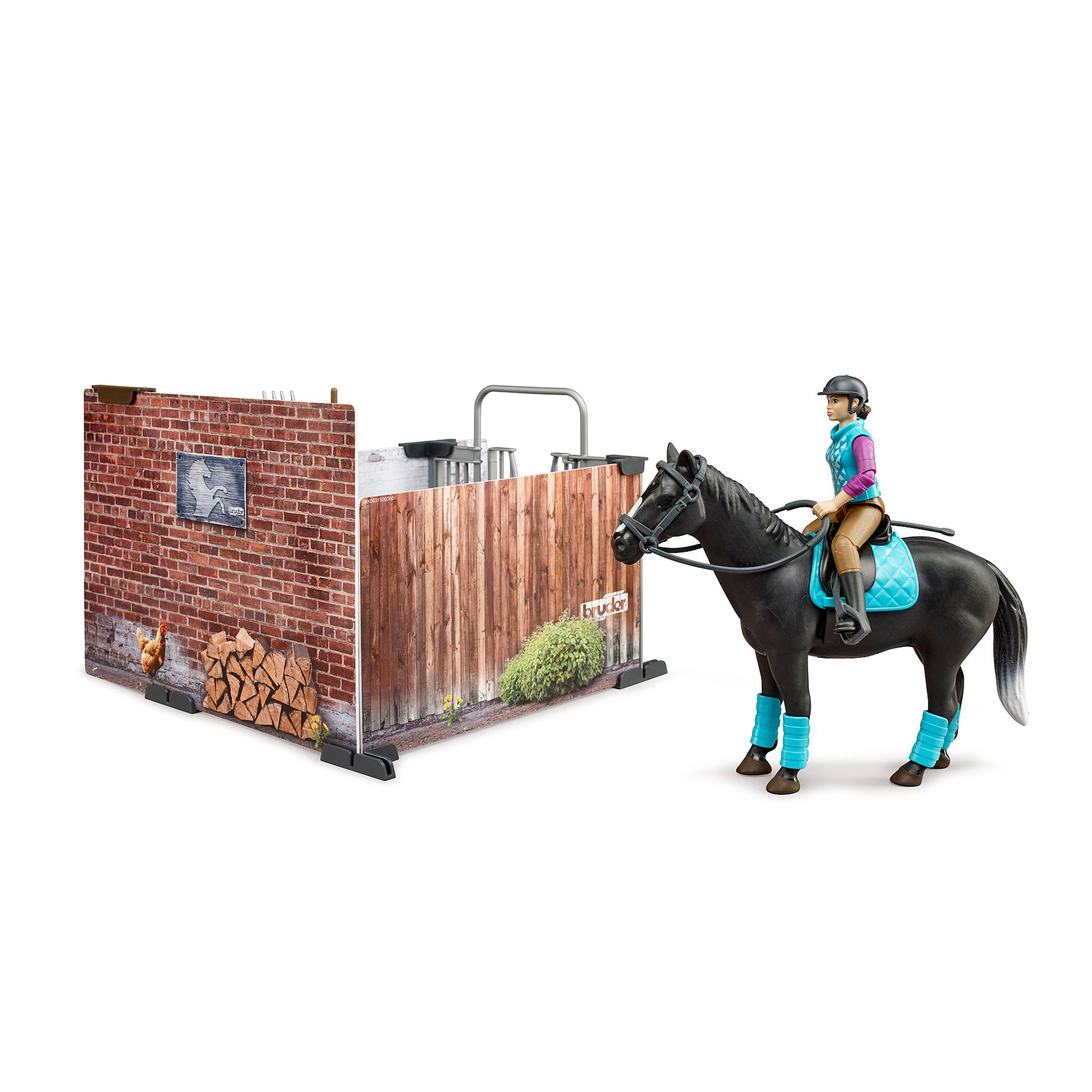 BRUDER ESTABULO PARA CAVALOS