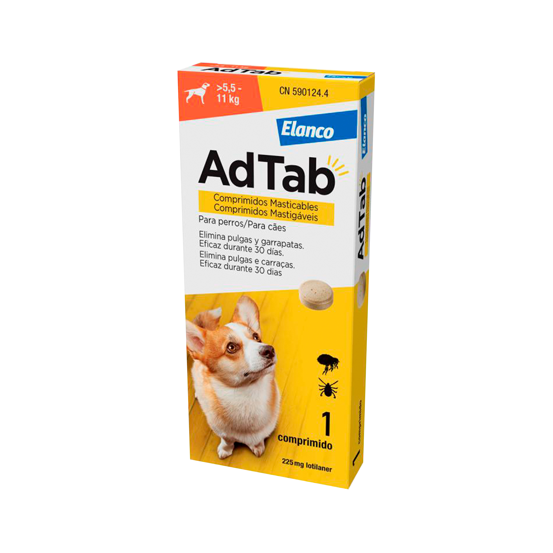 ADTAB CAO 225MG 5.5-11KG - 1COMP