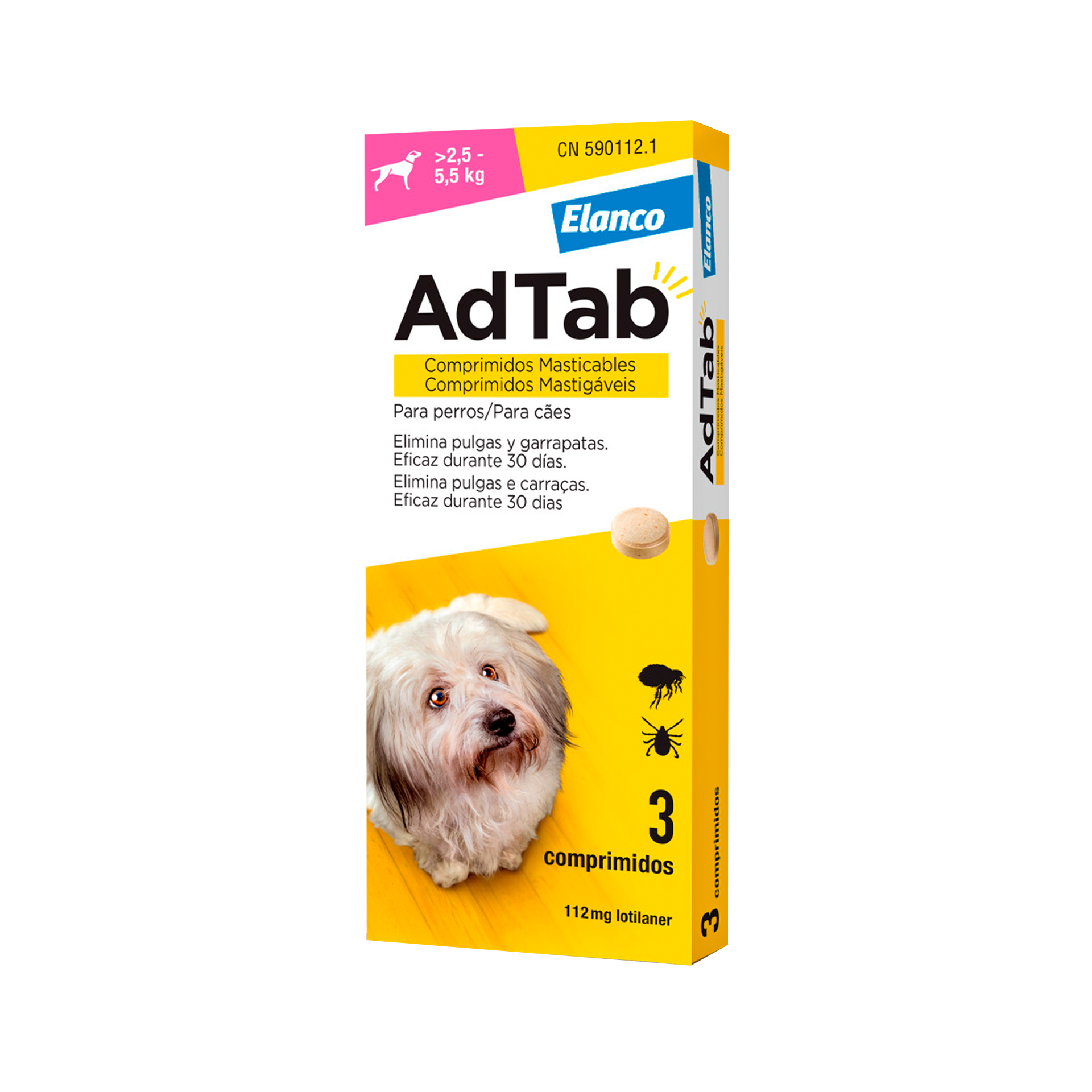 ADTAB CAO 112.5MG 2.5-5.5KG - 1COMP