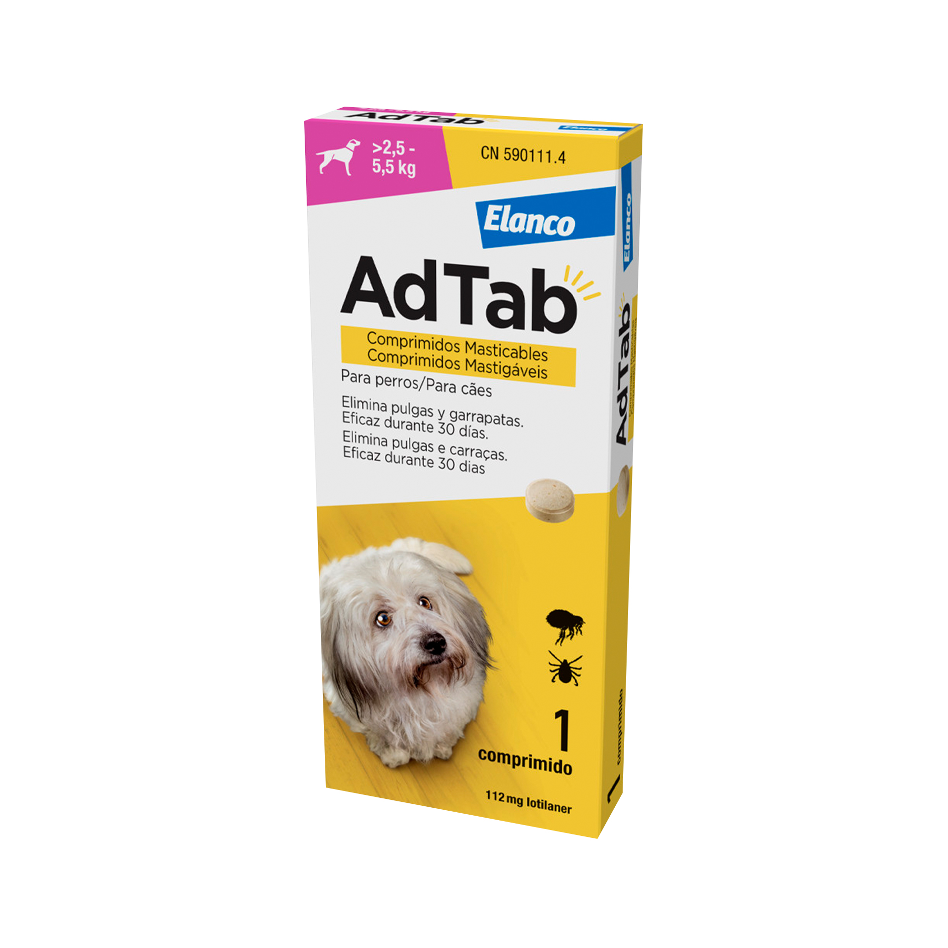 ADTAB CAO 112.5MG 2.5-5.5KG - 3COMP