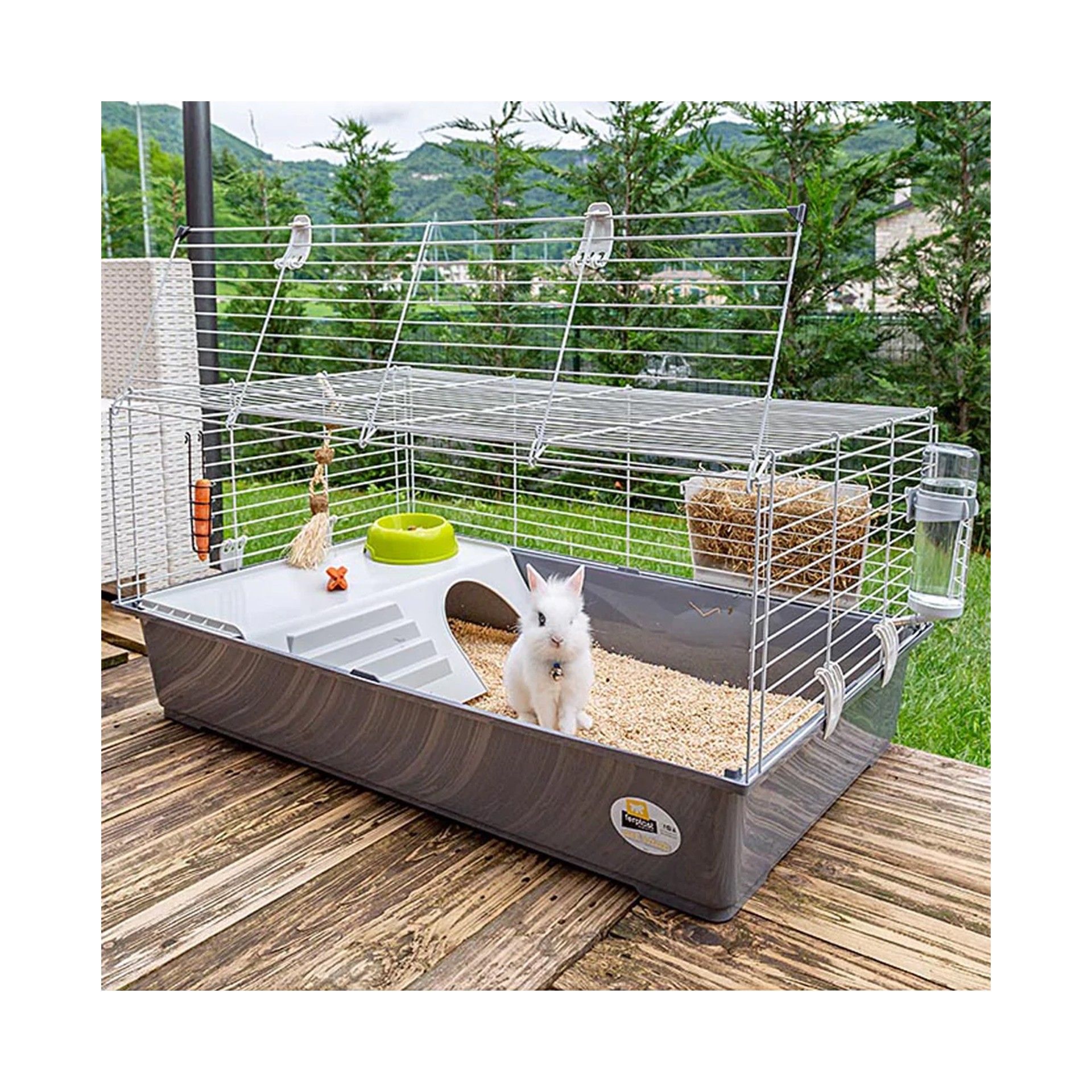 GAIOLA COELHO CINZA - 100CM