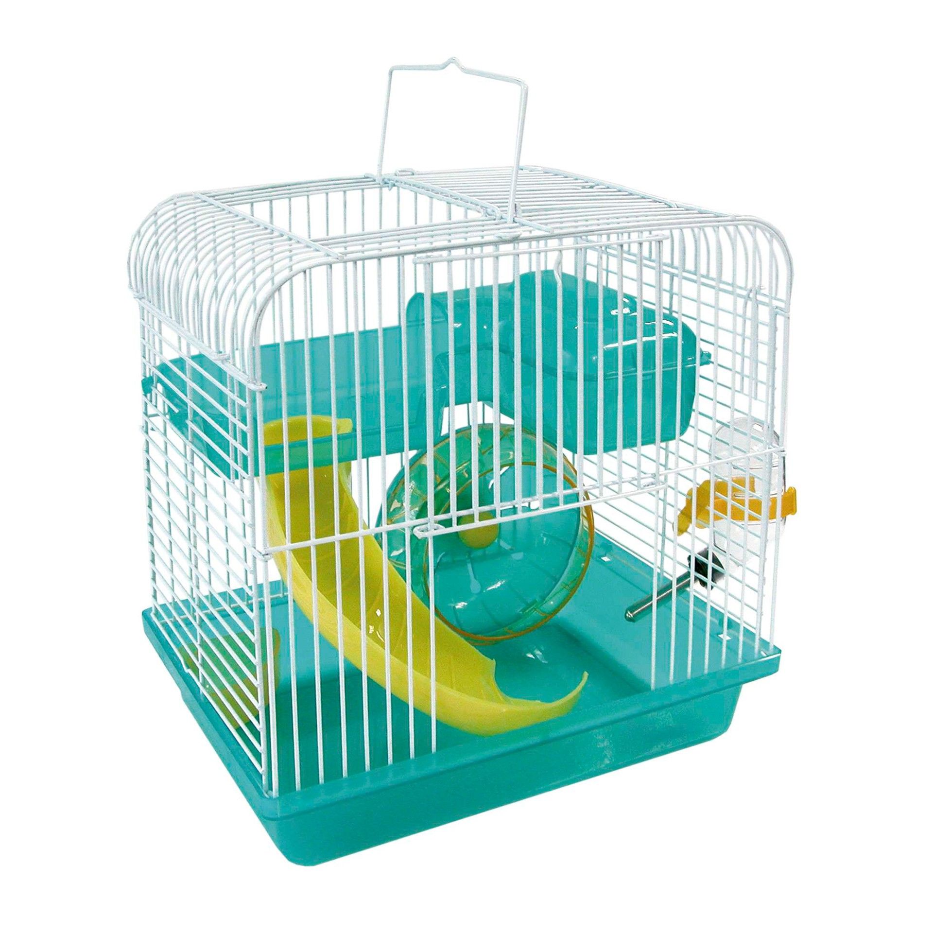 KIT GAIOLA P/ HAMSTERES - 24.5X17X23CM