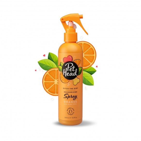 PET HEAD SPRAY DITCH THE DIRT LARANJA - 300ML