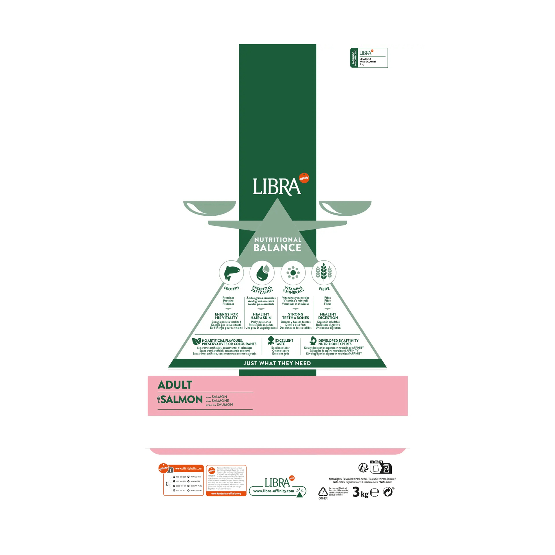 LIBRA GATO ADULTO SALMAO - 3KG