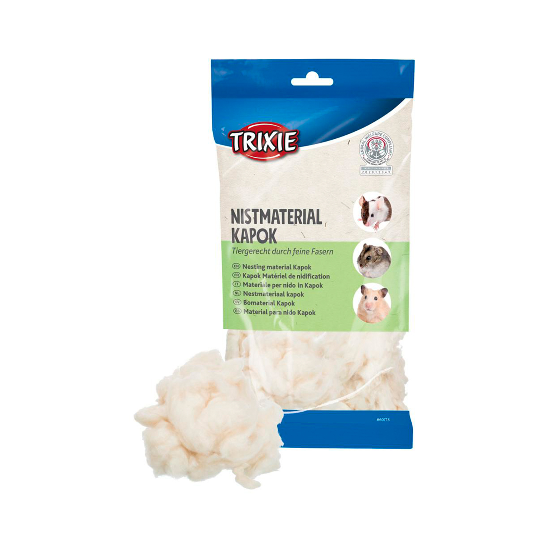 FIBRAS "KAPOK" P/ NINHO DE ROEDORES - 100GR