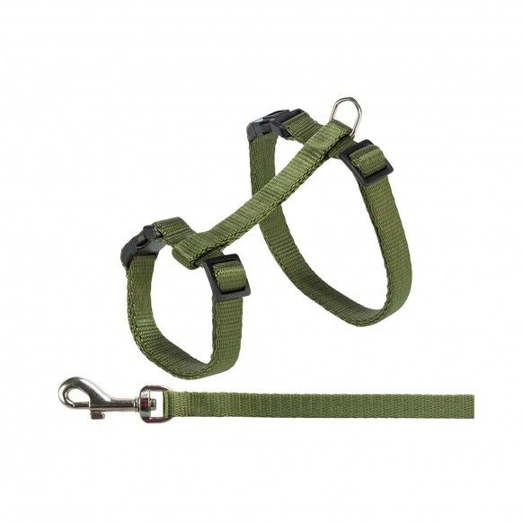 PEITORAL COM TRELA PARA GATO 10MM - 27-45CM