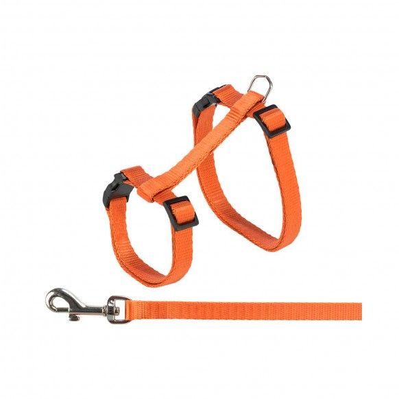 PEITORAL COM TRELA PARA GATO 10MM - 27-45CM