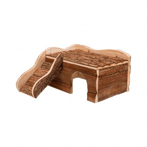 CASA "INEKE" MADEIRA NATURAL - 30X16X32CM CASA "INEKE" MADEIRA NATURAL - 30X16X32CM