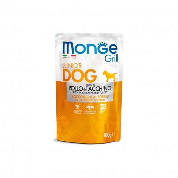 MONGE GRILL PUPPY FRANGO E PERU - 100GR