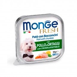 MONGE FRESH PATE CAO FRANGO E VEGETAIS - 100GR
