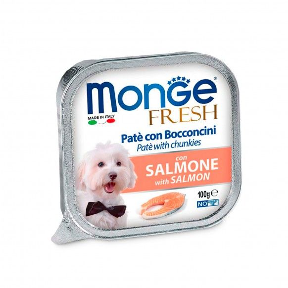 MONGE FRESH PATE CAO SALMAO - 100GR