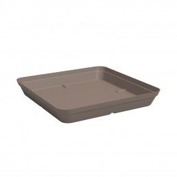 PRATO CAPRI QUADRADO 35CM TORTORA
