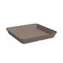 PRATO CAPRI QUADRADO 35CM TORTORA