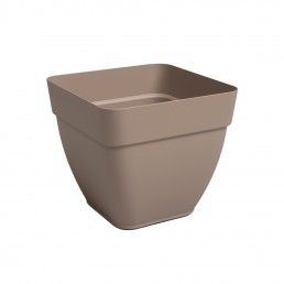 VASO CAPRI CAMPANA QUADRADO 37CM TORTORA