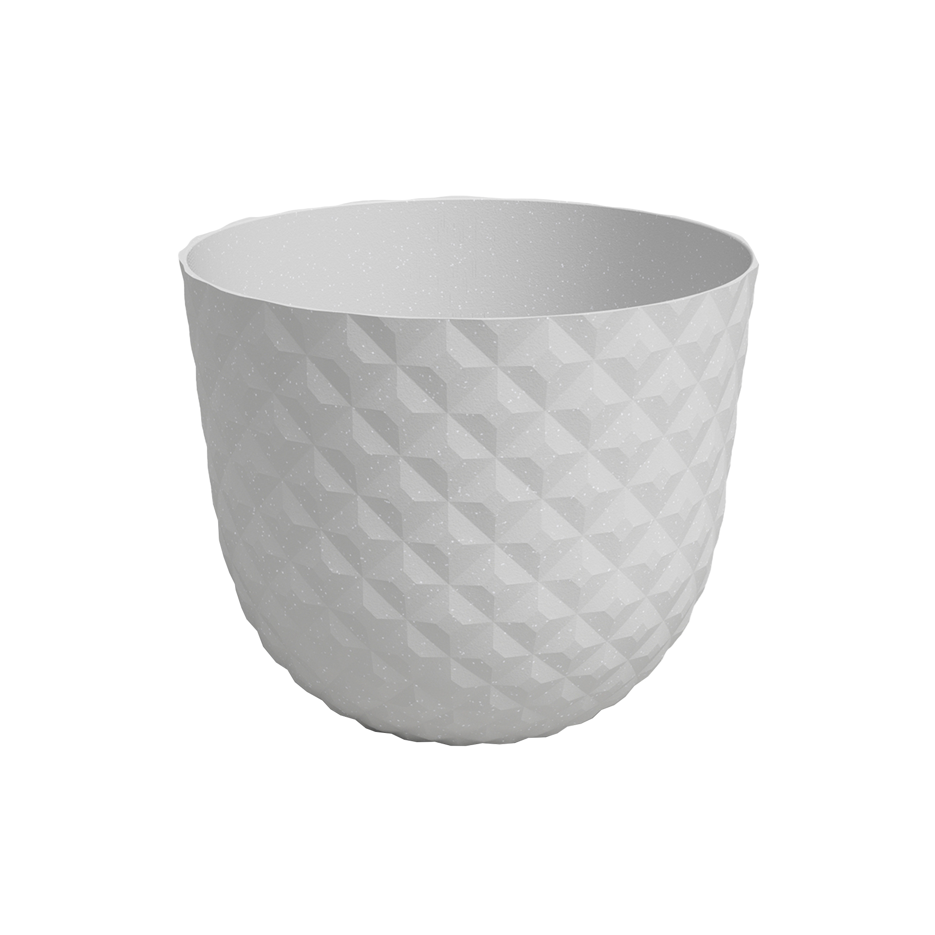 VASO HAVANA TROPICAL 30CM CINZA