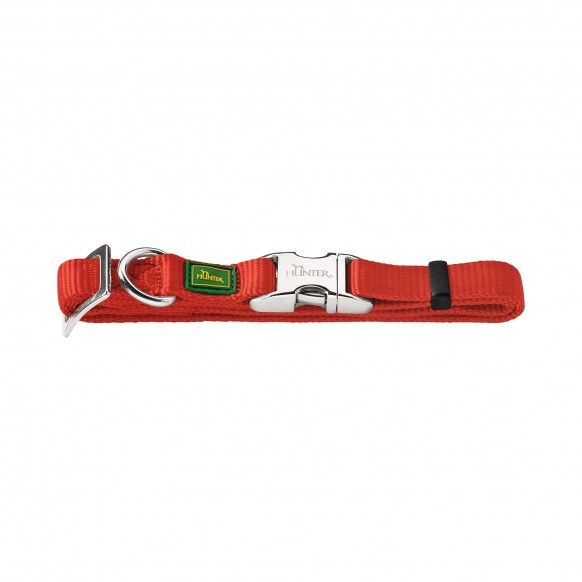 COLEIRA ALU-FORTE VERMELHA  25MM - 40-65CM