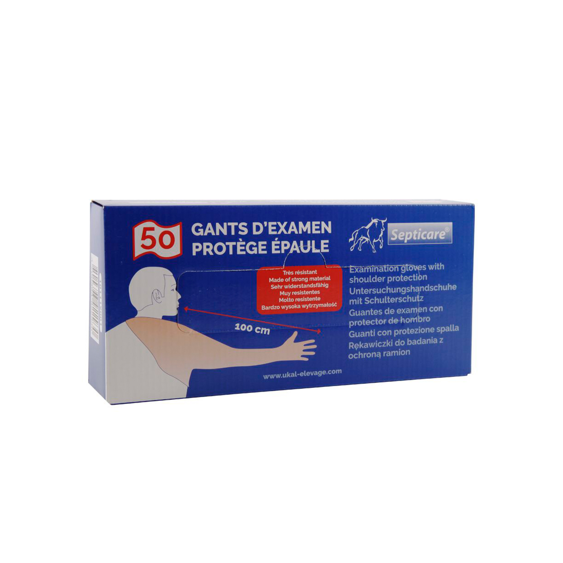 LUVAS PROTEÇAO OMBRO 100CM - 50UN