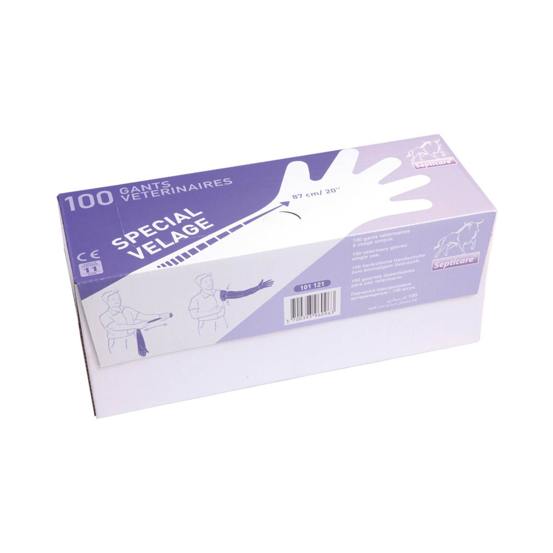 LUVAS DE PARTO POLIETILENO - 100UN