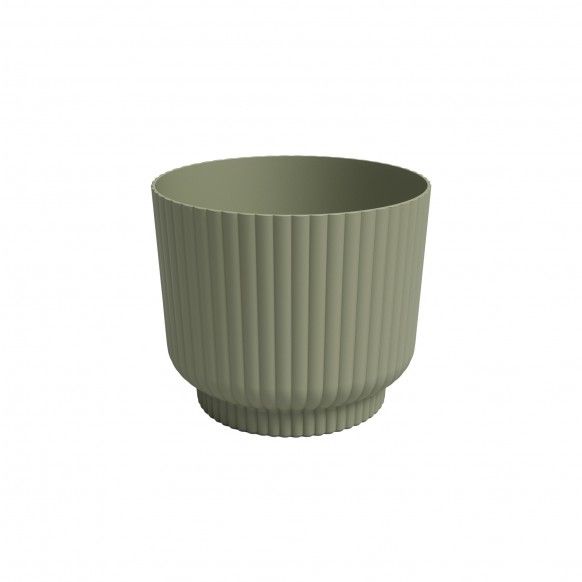 VASO MIAMI WAVY 20CM VERDE CINZA