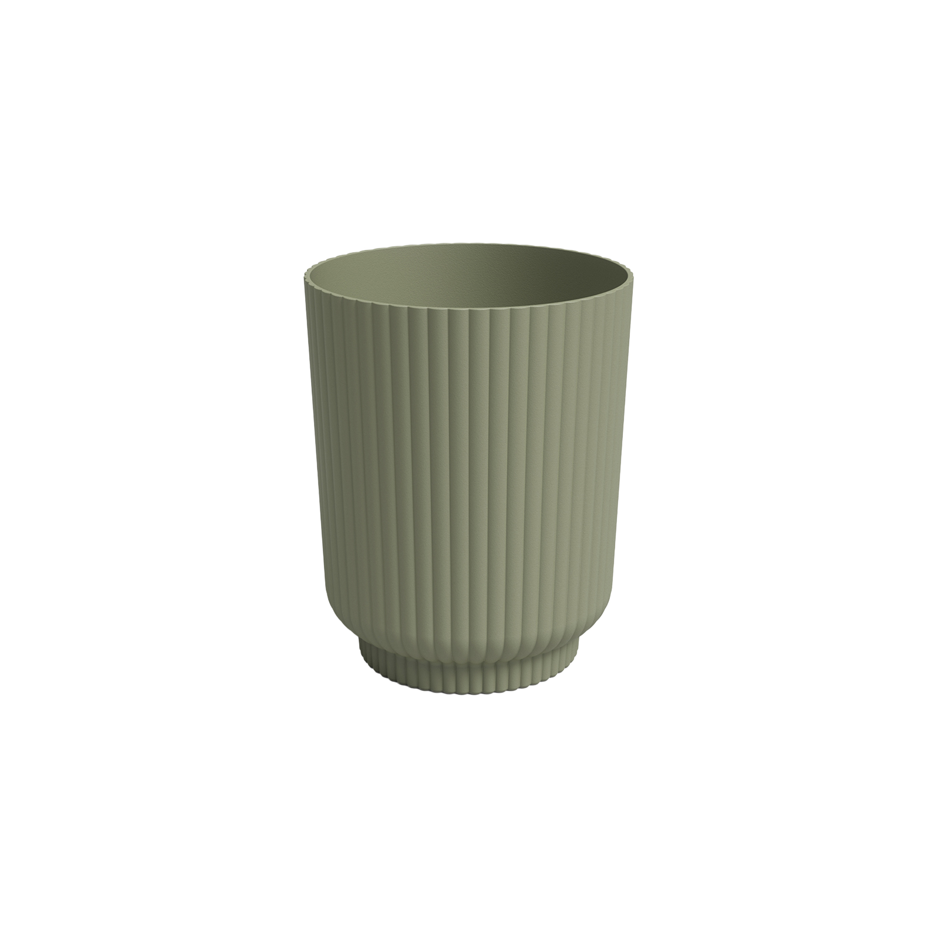 VASO MIAMI WAVY ORQUIDEA 12.5CM VERDE CINZA