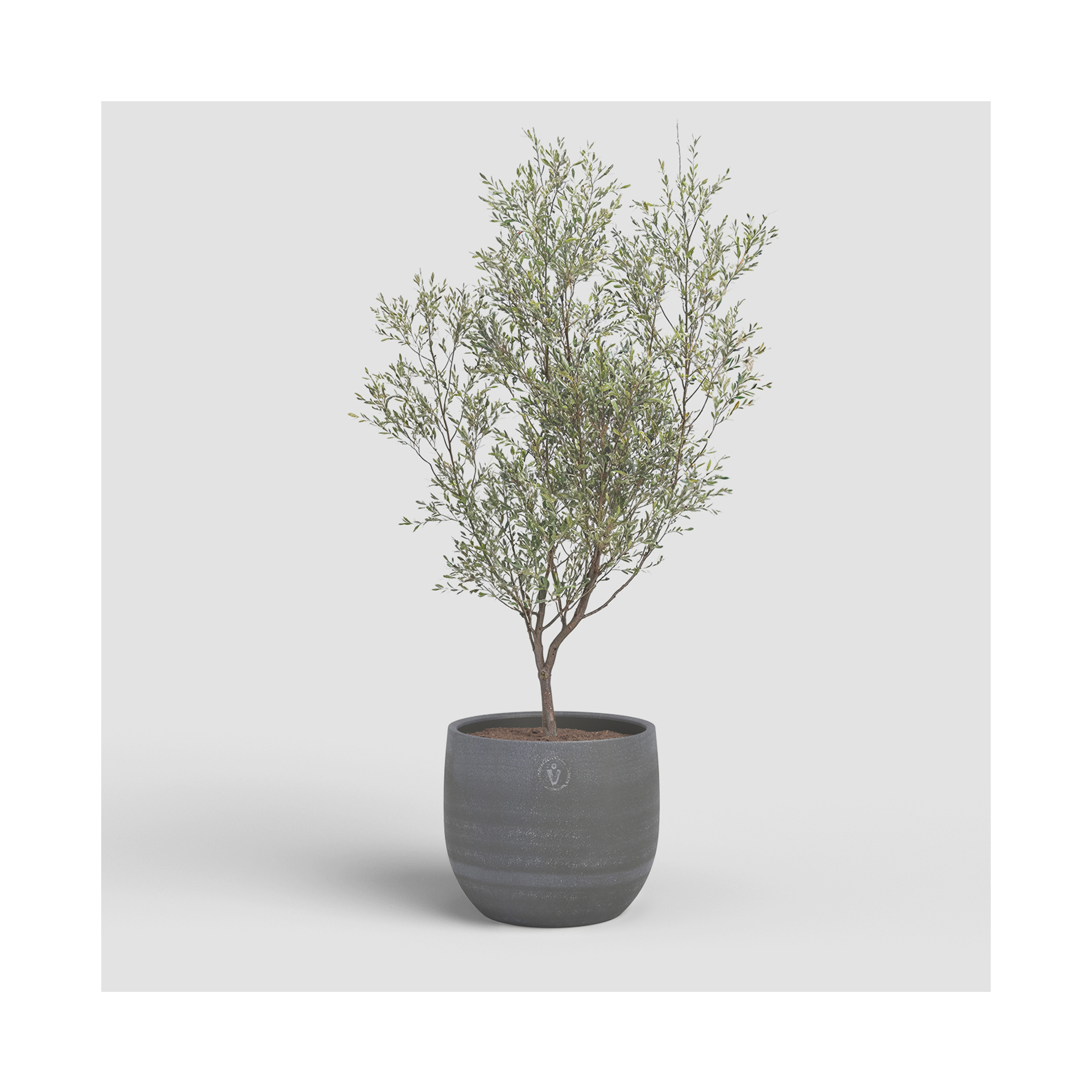 VASO SELENE 21CM ANTRACITE