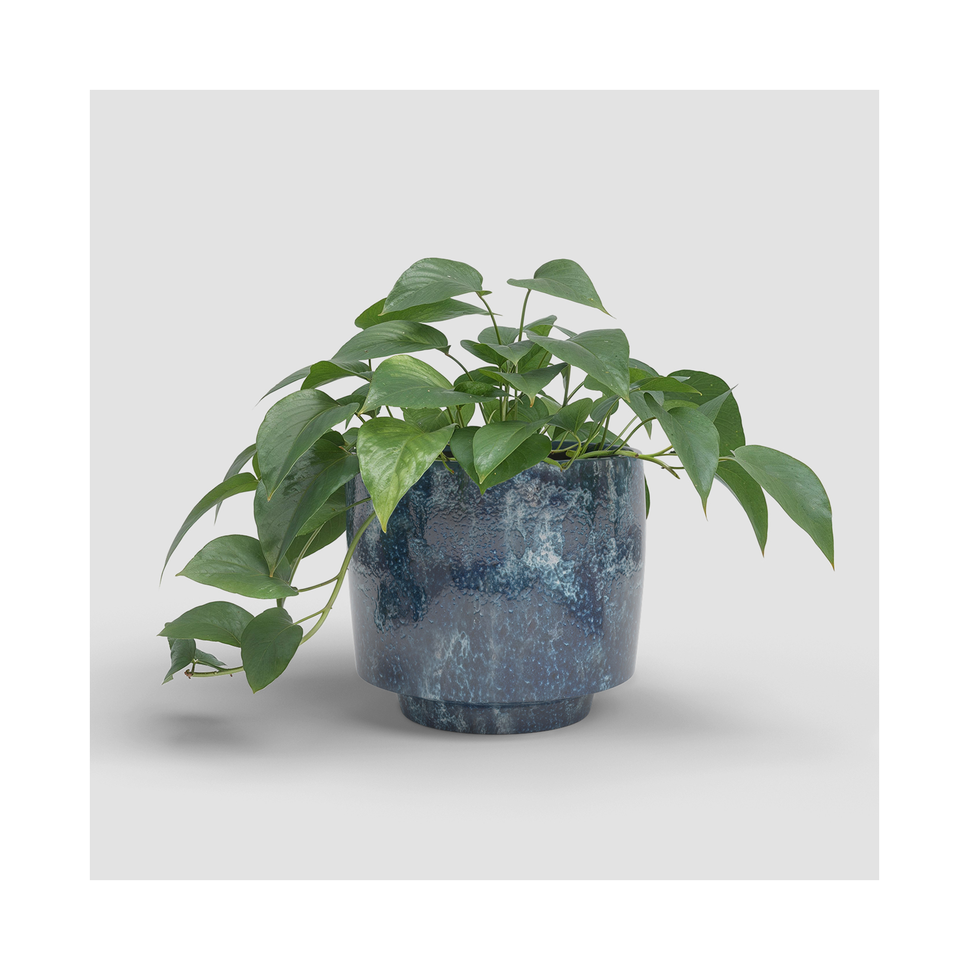 VASO MINERVA 24CM AZUL ESCURO