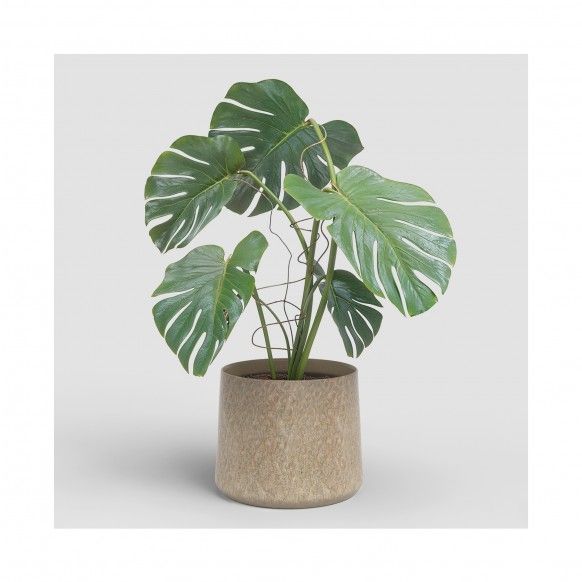 VASO SATURN 20CM BEGE