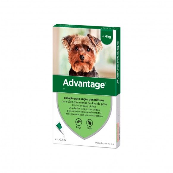 ADVANTAGE 40 CAO < 4KG - 4X0.4ML ADVANTAGE 40 CAO < 4KG - 4X0.4ML