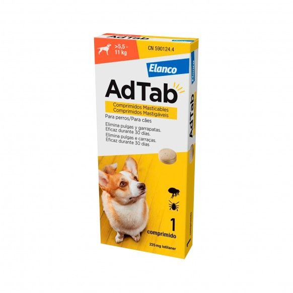 ADTAB CAO 225MG 5.5-11KG - 1COMP ADTAB CAO 225MG 5.5-11KG - 1COMP