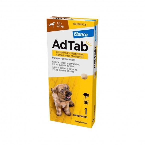 ADTAB CAO 56.25MG 1.3-2.5KG - 1COMP ADTAB CAO 56.25MG 1.3-2.5KG - 1COMP