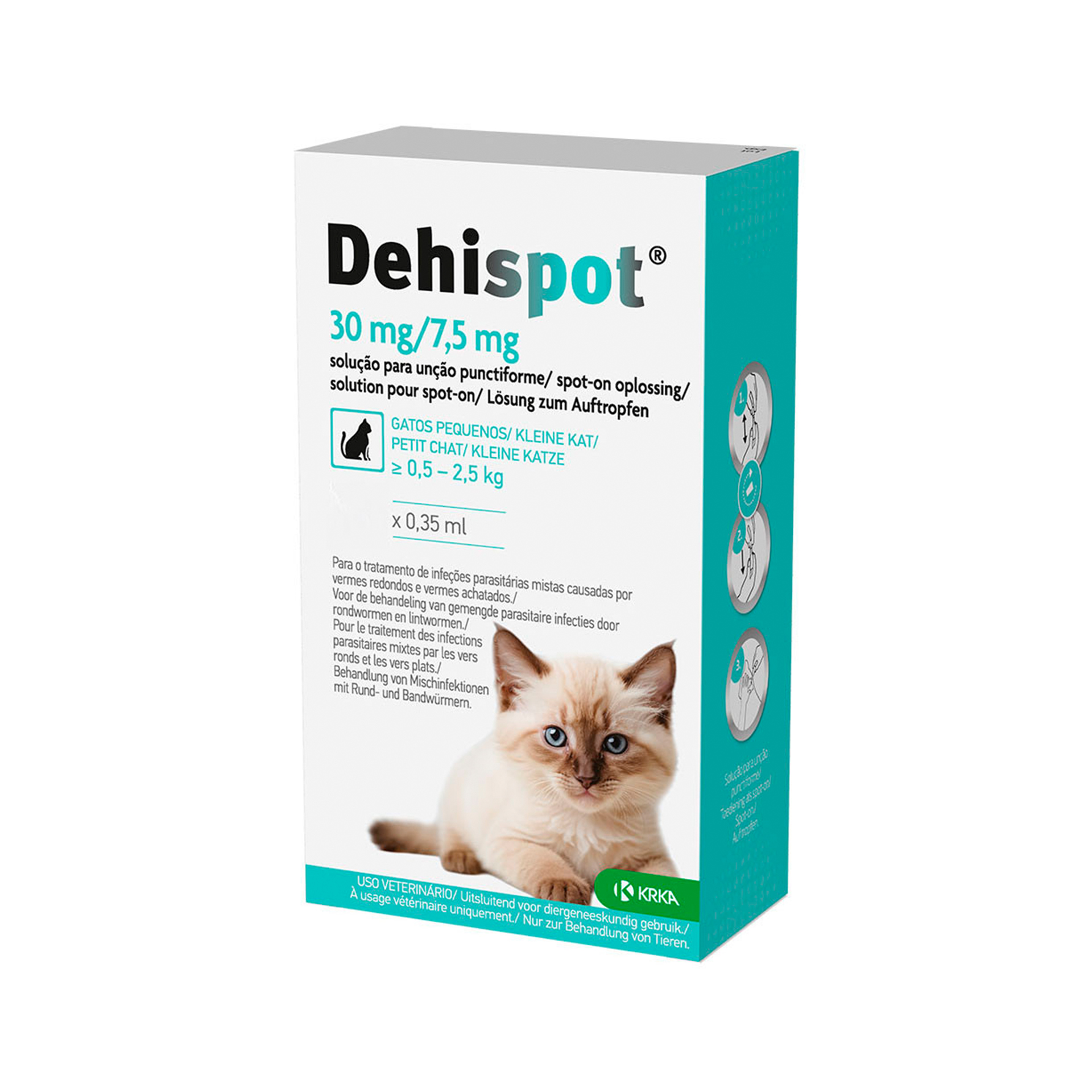 DEHISPOT GATO 30/7.5MG (0.5-2.5KG) - 1PP